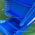 Correia transportadora de parede lateral personalizada de material de PVC para a indústria alimentícia